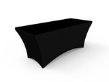 Custom Black Stretch Table Covers