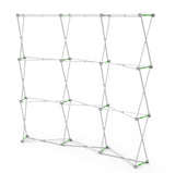 8ft Custom Curve Velcro Fabric Pop Up Display