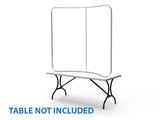 6ft Custom Curve Tension Fabric Display