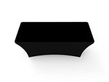 Custom Black Stretch Table Covers