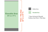 Custom Banner Deluxe Retractable - Double Sided 33"x81"