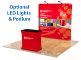 8ft Custom Straight Tension Fabric Display