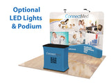 10ft Custom Curve Tension Fabric Display