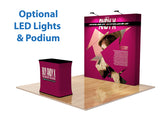 8ft Custom Straight Velcro Fabric Pop Up Display