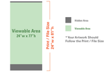 Custom Standard Retractable 47"x81"