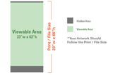 Custom Standard Retractable 23"x66"
