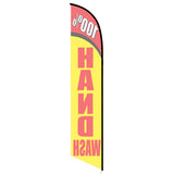 15' 100% Hand Wash Feather Flag with custom printed graphics