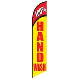 15' 100% Hand Wash Feather Flag with custom printed graphics