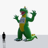 Custom 20 Foot Mascot Inflatable with company logo and colors