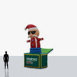 Custom 20 Foot Christmas Shaped Inflatable with company logo and colors