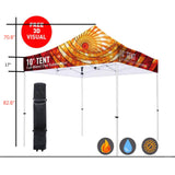 Custom Premium Aluminum 10' Tent Kit (Full-Bleed Dye Sublimation)17" Valance