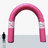 Custom 25 ft pink arch inflatable