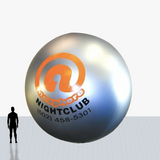 Custom 20 ft gray sphere inflatable