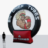 Custom 20 foot Tire Shaped Inflatable with your company logo