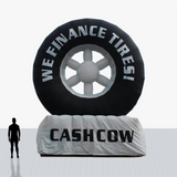 Custom 20 foot Tire Shaped Inflatable with your company logo
