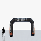 12 ft inflatable black arch with fire personalized
