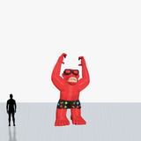 12 ft inflatable rooftop red gorilla personalized