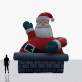 Custom 20 Foot Christmas Shaped Inflatable with company logo and colors