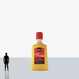 15 ft inflatable yellow bottle with neck and tag red personalized