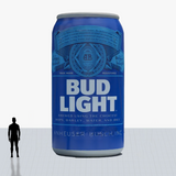 25 ft bud light blue can inflatable customized