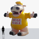 Custom 25 Foot Shaped Inflatable with company logo and colors