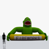 Custom 15 foot Green Gorilla Torso Inflatable with your company logo