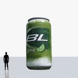 20 ft green can inflatable with custom printed logo