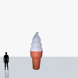 15 ft ice cream inflatable with custom printed logo