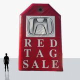 Custom 20 foot Sale Tag Shaped Inflatable with your company logo and colors