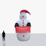 Custom 20 Foot Christmas Shaped Inflatable with company logo and colors