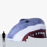 Custom 15 ft shark entrance inflatable