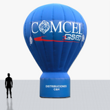 25 ft blue hot air inflatable personalized