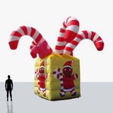 Custom 20 Foot Christmas Shaped Inflatable with company logo and colors