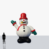 Custom 18 Foot Christmas Shaped Inflatable with company logo and colors