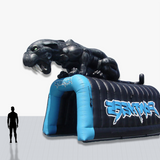 Custom 25 feet Inflatable Sports Tunnel with mascot