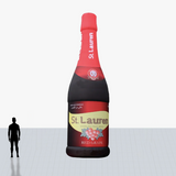 25 ft wine bottle with red neck inflatable to your specs
