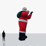 Custom 20 Foot Christmas Shaped Inflatable with company logo and colors