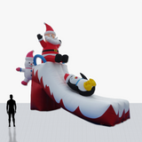 Custom 20 Foot Christmas Shaped Inflatable with company logo and colors