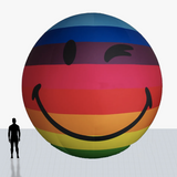 25 ft rainbow sphere inflatable personalized
