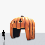 Custom 15 foot Halloween Pumpkin Tunnel Inflatable with your company logo