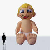 25 ft big baby inflatable with custom printed logo