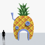 25 ft sponge bob's pineapple arch inflatable customized
