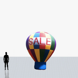 12 ft colors checkered hot air inflatable customized
