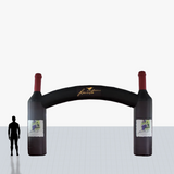 Custom 15 ft bottles arch inflatable