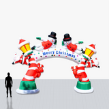 Custom 15 Foot Merry Christmas Arch Inflatable with your company logo and colors