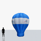 15 ft blue and white hot air inflatable with your logo