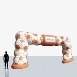 Custom 15 ft soccer balls arch inflatable