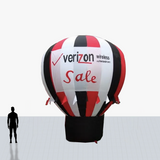 20 ft red, white and black hot air inflatable to your specs