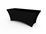 Custom Black Stretch Table Covers