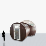 Custom 10 foot Clear Dome Entrance Inflatable with Tunnel and Door with your company logo